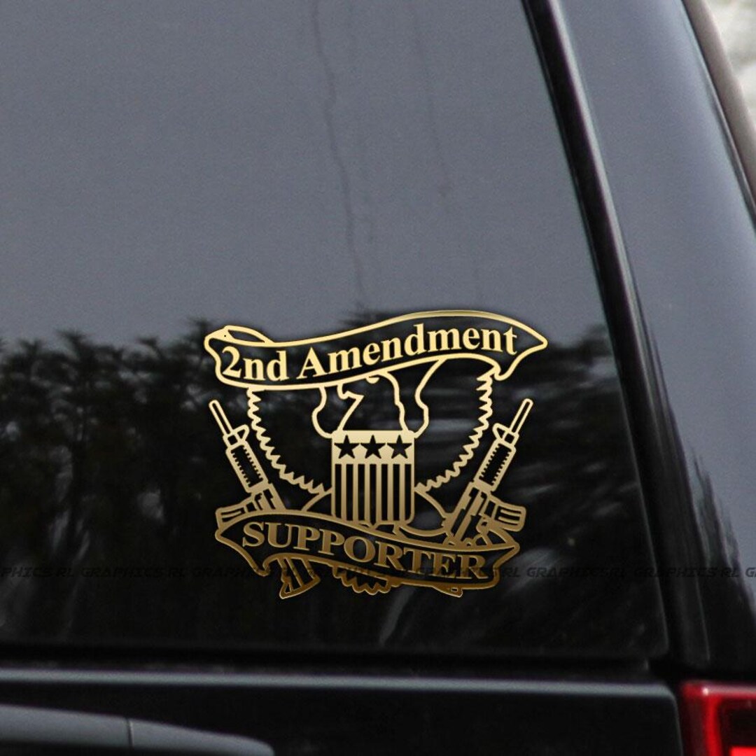 2nd Amendment Supporter Eagle Vinyl Decal Sticker - Etsy