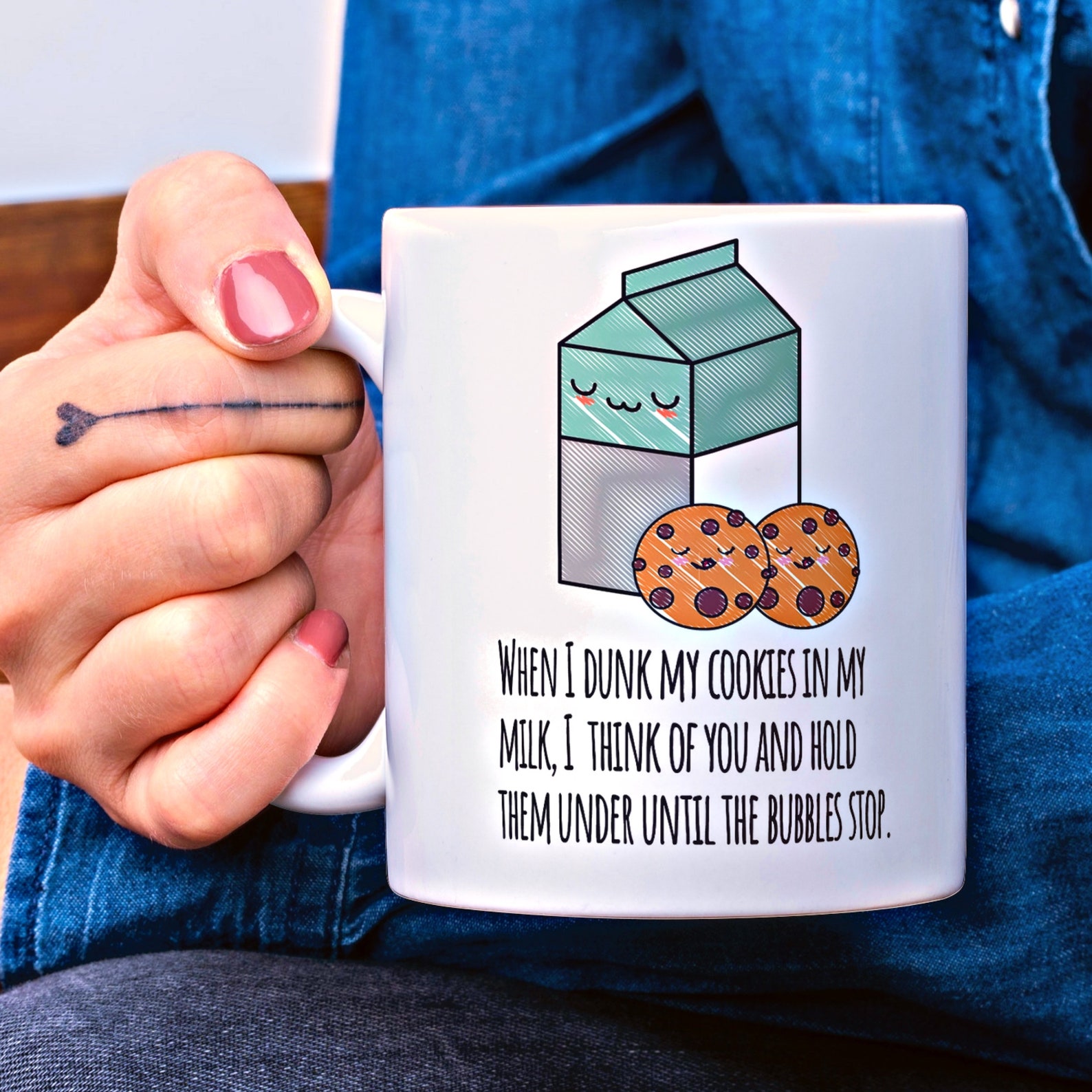 When I Dunk My Cookies In My Milk I Think Of You And Hold | Etsy