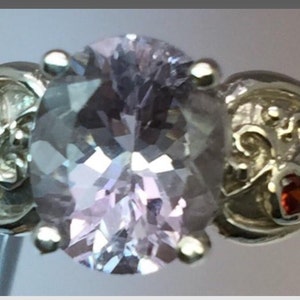 14k Brazilian Rose & Garnet Ring, FREE SIZING