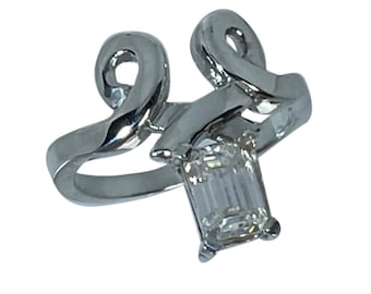 14k Moissanite   Ring, Free Resize