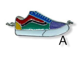 Tennis Shoes  Enemel Silver Necklace. Options TS2