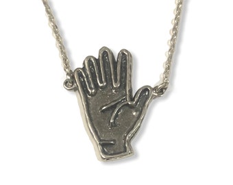 Hand .925 Silver Necklace