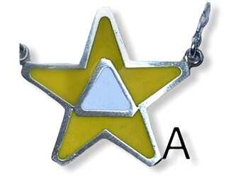 Star Enemel Silver Necklace
