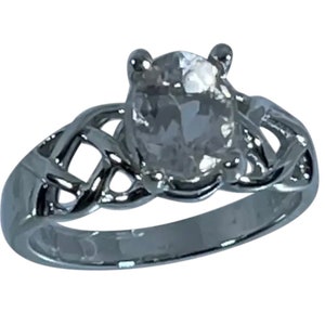 14k Morganite  Ring, FREE SIZING