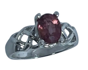 14k Pink Tourmaline Ring, FREE SIZING