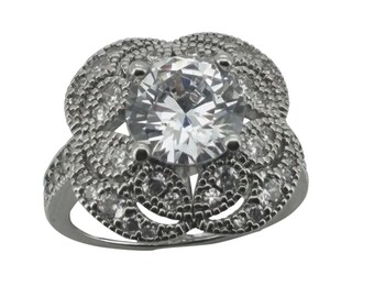 14k Lab Grown Diamond Ring, Free Resize