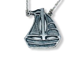Sailboat .925 Silver Necklace