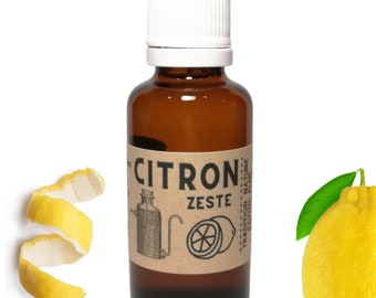 Huile essentielle de citron - Circuit court origine Espagne - Production artisanale - Qualité aromathérapie et cuisine 30 ml-100 ml-250 ml