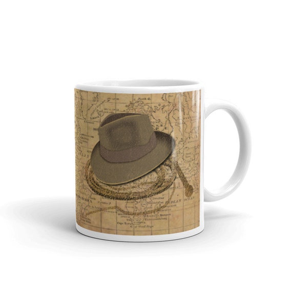 Indiana Jones Indy Raiders Of The Lost Ark Temple Doom Last Best 11 Ounce Cerámica Coffee Mug Gift 