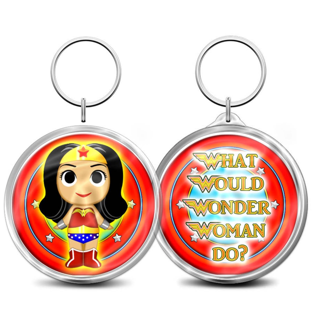 Wonder Woman Key Fob / Bag Charm / Key Ring Etsy