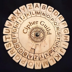 6 inch Wooden secret decoder - FREE SHIPPING