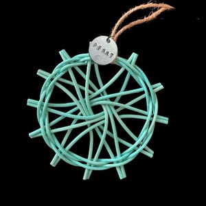 Personalized Christmas Dreamcatcher Ornament: Boho Island Decor