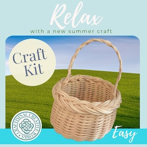 Easy Summer Craft Kit: DIY Mini Wicker Basket Kit with How-To Video