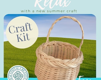 Easy Summer Craft Kit: DIY Mini Wicker Basket Kit with How-To Video