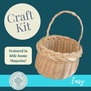 DIY Mini Basket Weaving Kit: Beginner-Friendly Adult Craft Project with How-To Video