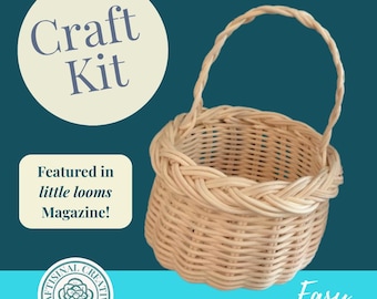 DIY Mini Basket Weaving Kit: Beginner-Friendly Adult Craft Project with How-To Video