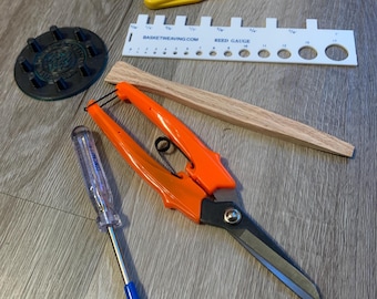Basket Makers Tool Kit with Proprietary 8-Spoke Base Jig - All Skill Levels
