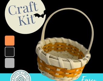 Halloween Basket Weaving Craft Kit: Easy Beginner DIY Fall Project