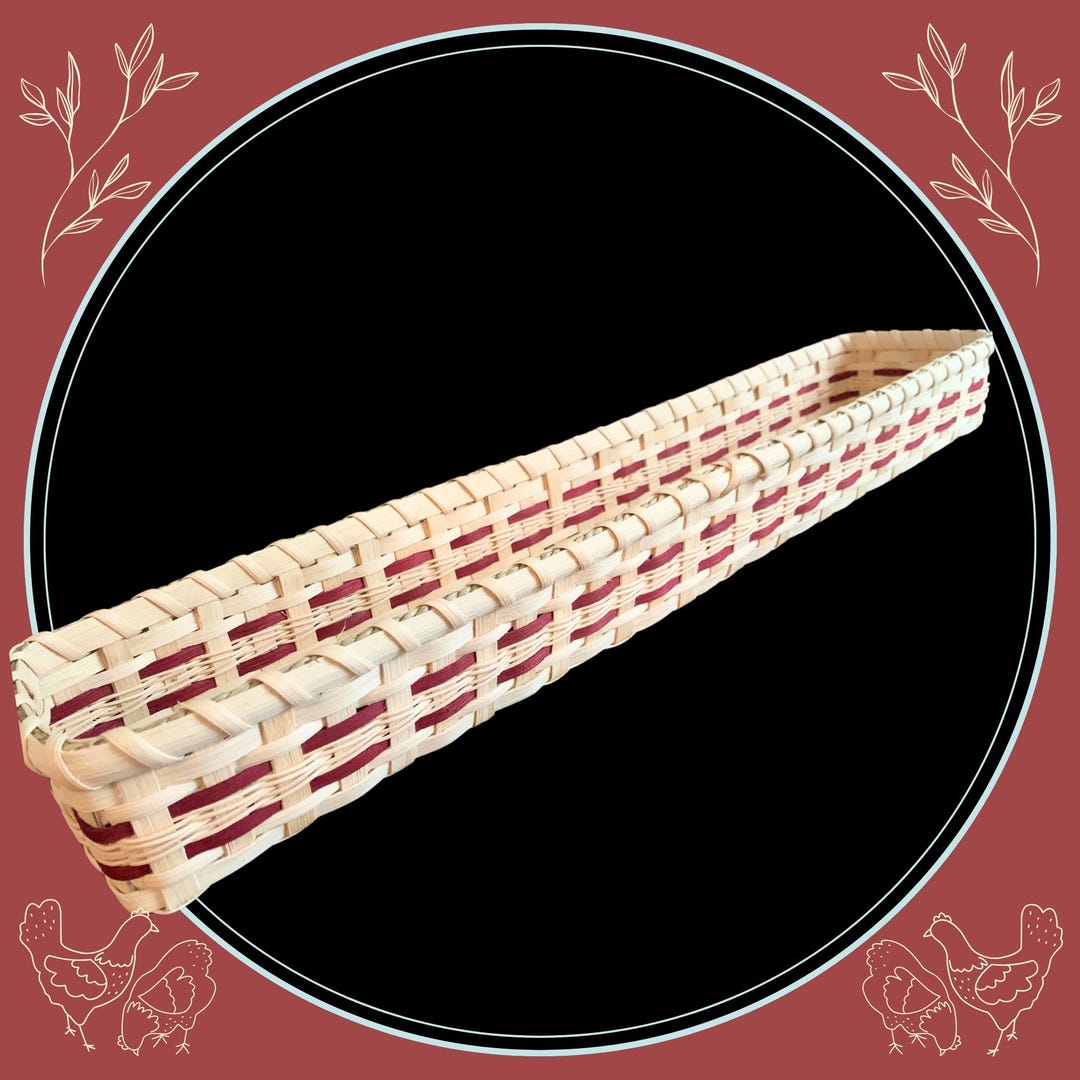 Centerpiece Basket Long Narrow Rectangular Table Runner Basket Mantle ...