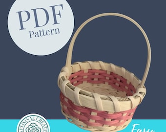 Molde para Cesta Trançada de 10 cm: Artesanato para Iniciantes (Download em PDF com instruções em vídeo)