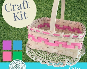 DIY Full-Size Easter Basket Weaving Kit: Easy Spring Craft Project with How-To Video