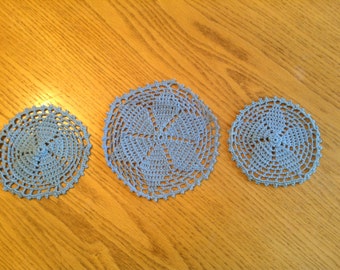 Crochet Doilie Set of 3