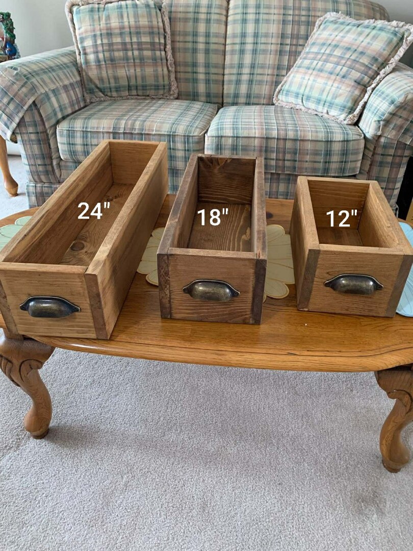 Knotty Pine 24” Table Top Box - Etsy