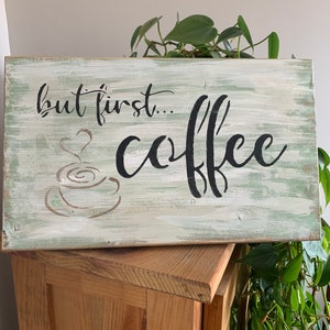 But first ... Coffee T&G Knotty Pine Sign