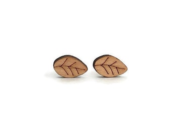 Boucles d’oreilles en bois de feuille boucles d’oreilles en bois boucles d’oreilles en bois bijoux découpés au laser boucles d’oreilles en feuilles boucles d’oreilles en bois boucles d’oreilles en bois, bijoux en bois de feuilles