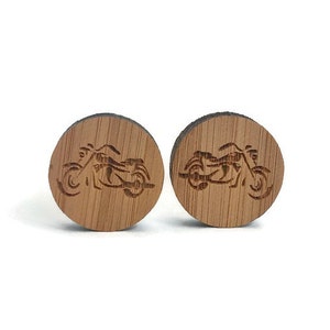 Motorcycle cuff links wood motorcycle cuff links engraved cuff links wood cuff links motorbike cufflinks wedding cuff links, motorcycle