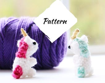 PATTERN - Amigurumi Mini Unicorn Plush Crochet Pattern - Unicorn Pattern - Unicorn Pattern - Unicorn Pattern - Unicorn Pattern -Tiny Unicorn