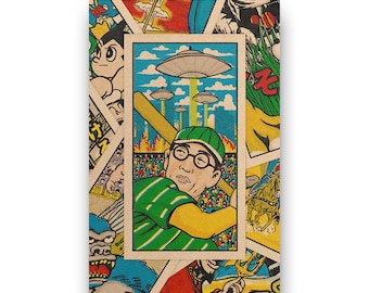 昭和レトロメンコ・カード 1950 JCM156 'Currency Back' Baseball MENKO Card~ TOKUJI KAWASAKI