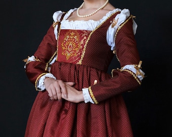 Custom Italian Renaissance Fair Gown Medieval Princess Dress