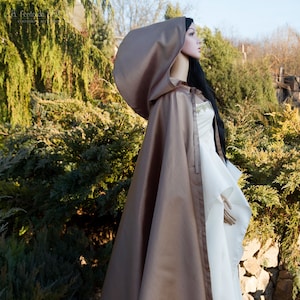 Fantasy Elven Hooded Cape for Adults, Witch and Fairy Costume