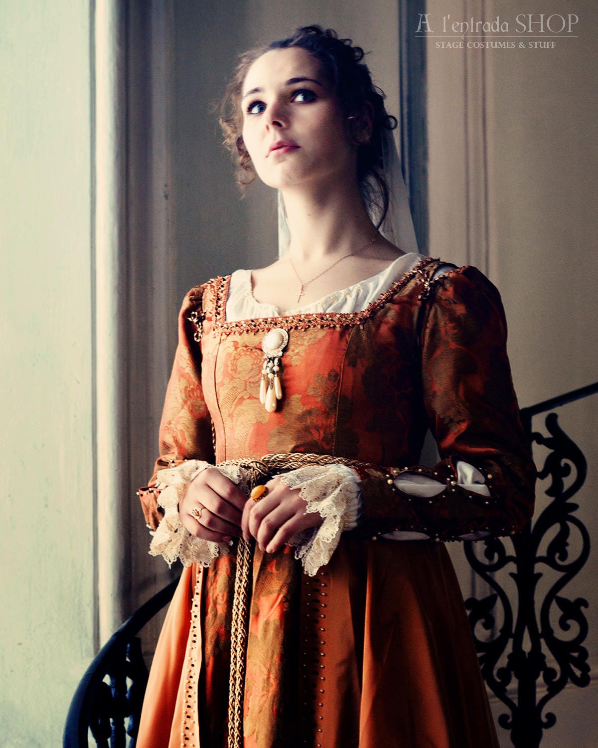 Renaissance gown Italian fashion. Late 15th century Etsy