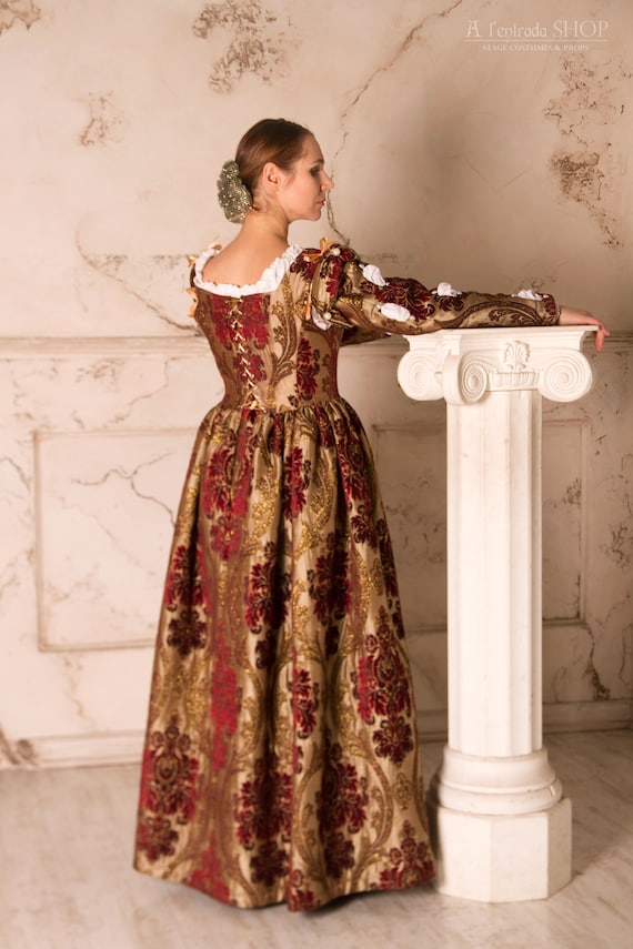 Vestido renacentista, vestido medieval de mujer, disfraces