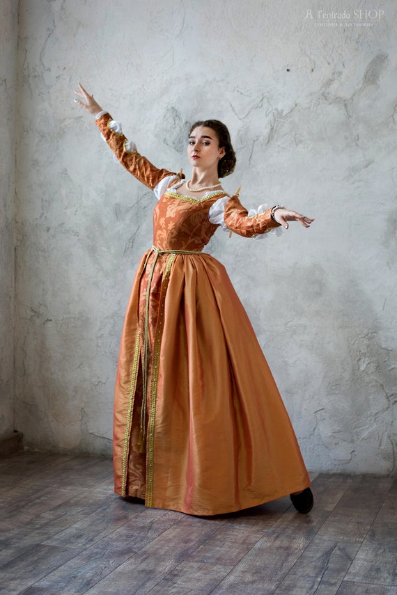 embroidered renaissance dress cotton linen under $100 FURPHI Medieval Underdress for Women Long Sleeve Biblical Peasant Costume : Clothing, Shoes & Jewelry and it is extremely flattering LINEN LILY EMBROIDERY MAXI DRESS