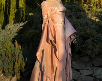 Elven Dress With Train. Wedding Elven 