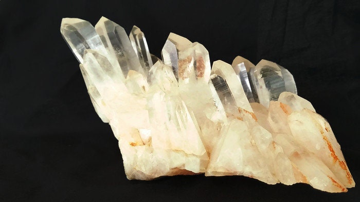 Large Clear Red Quartz Cluster with Dow, Transmitter and Channeling ...