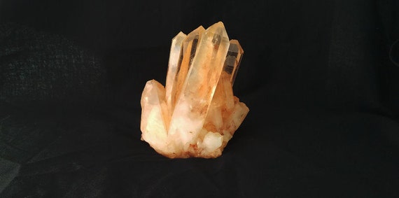 Orange Lemurian Quartz Cluster 11.6 oz.