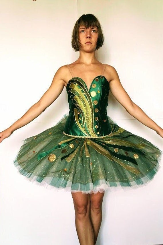 Traje Esmeralda de Diseno Original traje verde real Tutu de Ballet Profesional Ballet de La Bella Durmiente Ballet Clasico WBC IFBC YAGP Etsy Espana