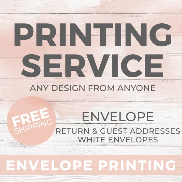 Envelope Printing - Return and Guest Address Printing - Print Your Design - Printing Service