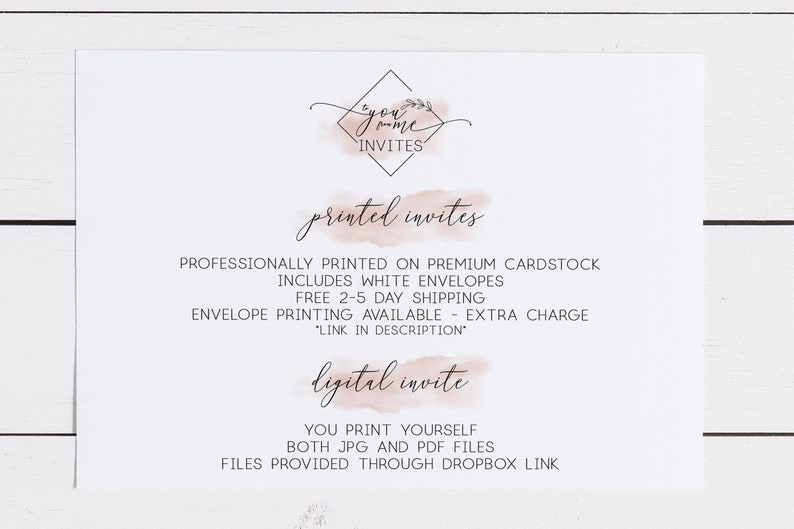 Thank You Card Green and Gold Watercolor Real Foil Folded Note Card