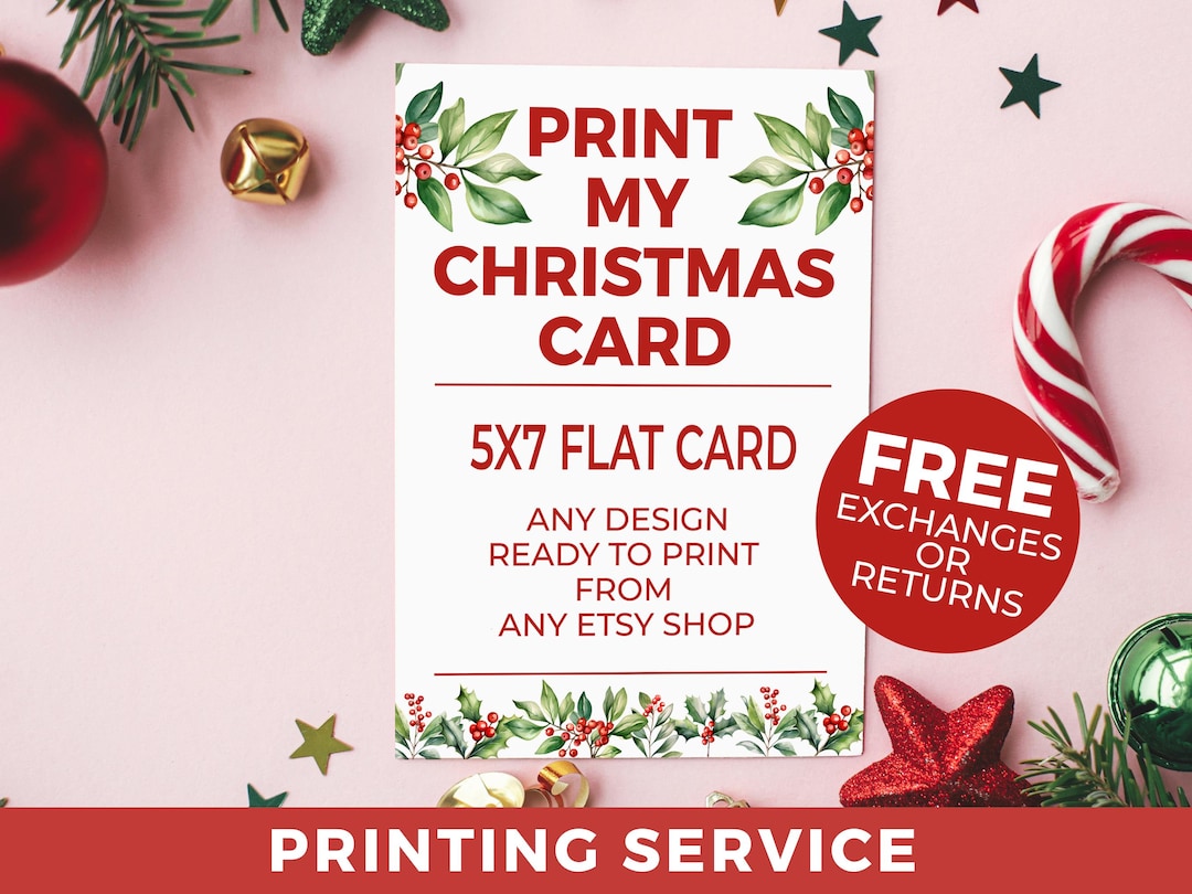 christmas-card-printing-5x7-holiday-greeting-cards-print-your-own-design-free-envelopes-5x7-christmas-card-printing-service-etsy