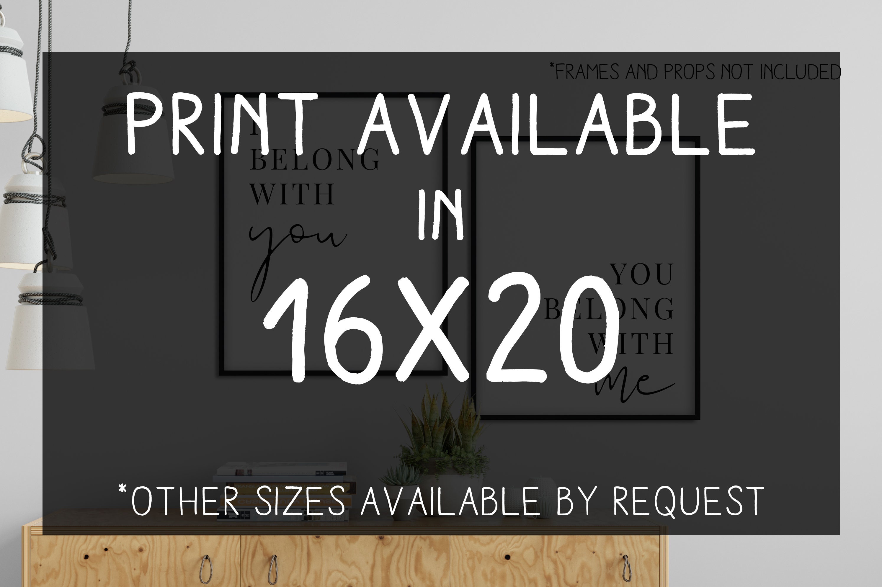 I Belong With You You Belong With Me Instant Download Wall Decor