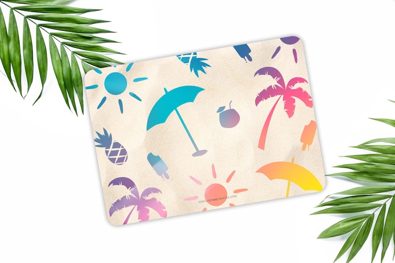 Summer Bash Invitation - Summer Birthday Party - Hello Summer Beach Party - Any Age image 3