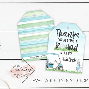 Hole In One Golf Birthday Invitation- Golf Par-Tee First Birthday Party Invite - 1st Birthday Golf Editable Invitation Template bild 8