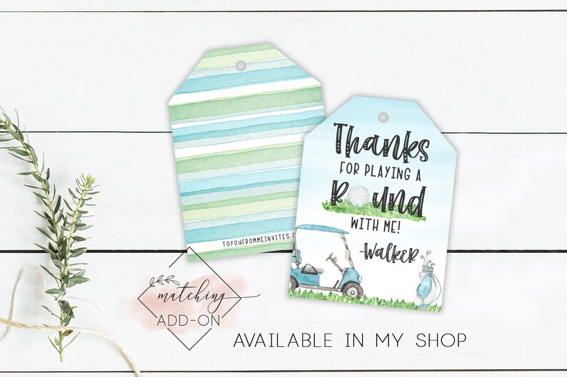 Hole In One Golf Birthday Invitation- Golf Par-Tee First Birthday Party Invite - 1st Birthday Golf Editable Invitation Template bild 8