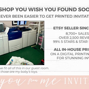 a flyer for a printing event with a photo of a printer