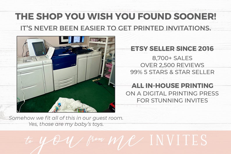 a flyer for a printing event with a photo of a printer